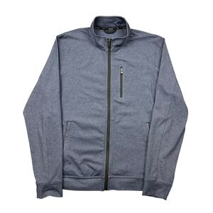 Public Rec Jacket Men Medium Blue All Day Everyday Zip Mock‎ Neck Performance